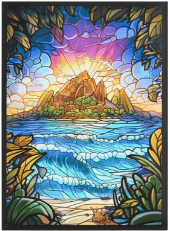Arcane Fortress: Premium Art Sleeves - Hidden Island (100ct)