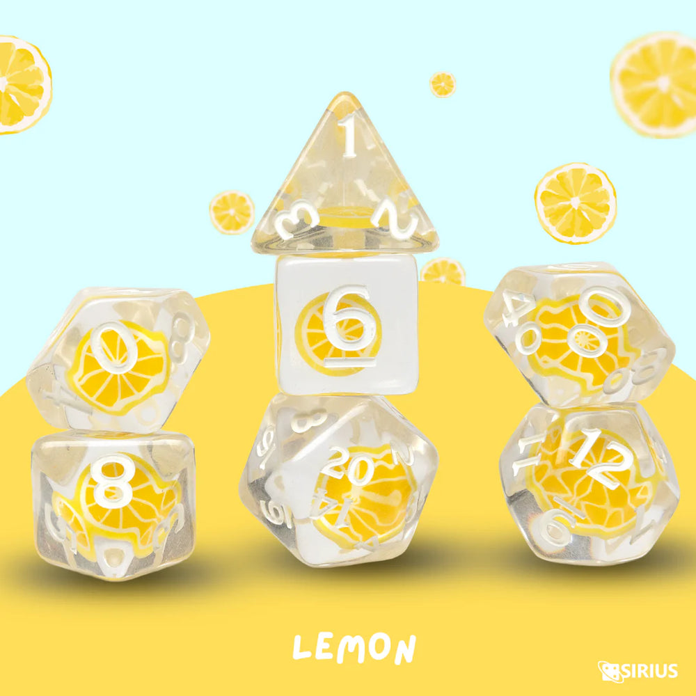 Sirius Dice: Fruit Slice Dice Set - Lemon