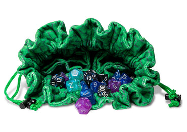 FanRoll Dice Bag: Green Dragon Storm