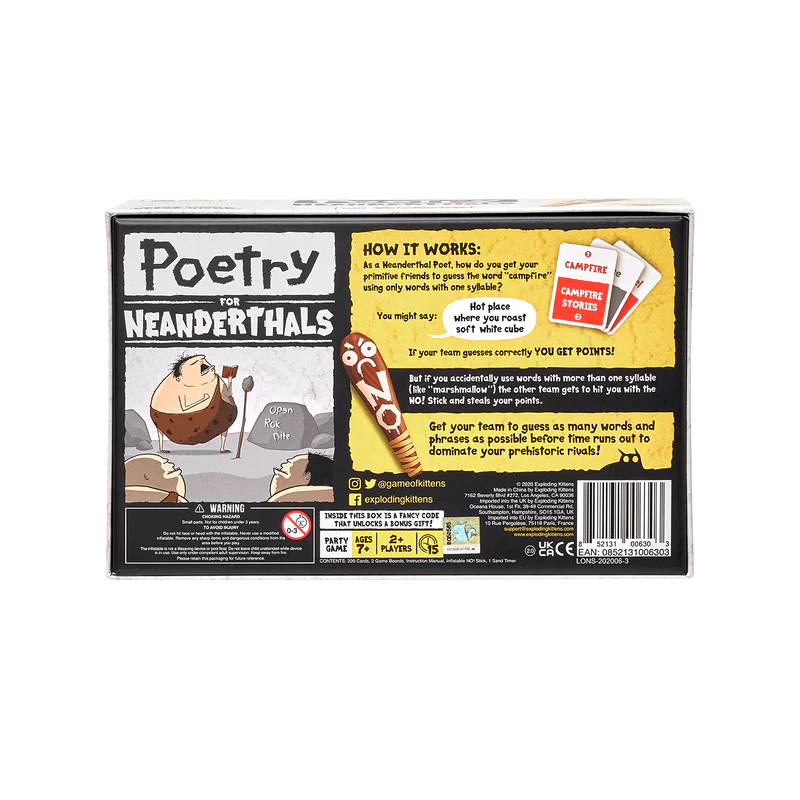 Poetry for Neanderthals