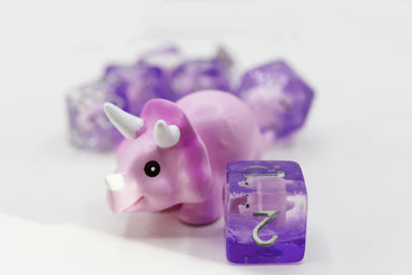 Foam Brain Dice: Pink Triceratops