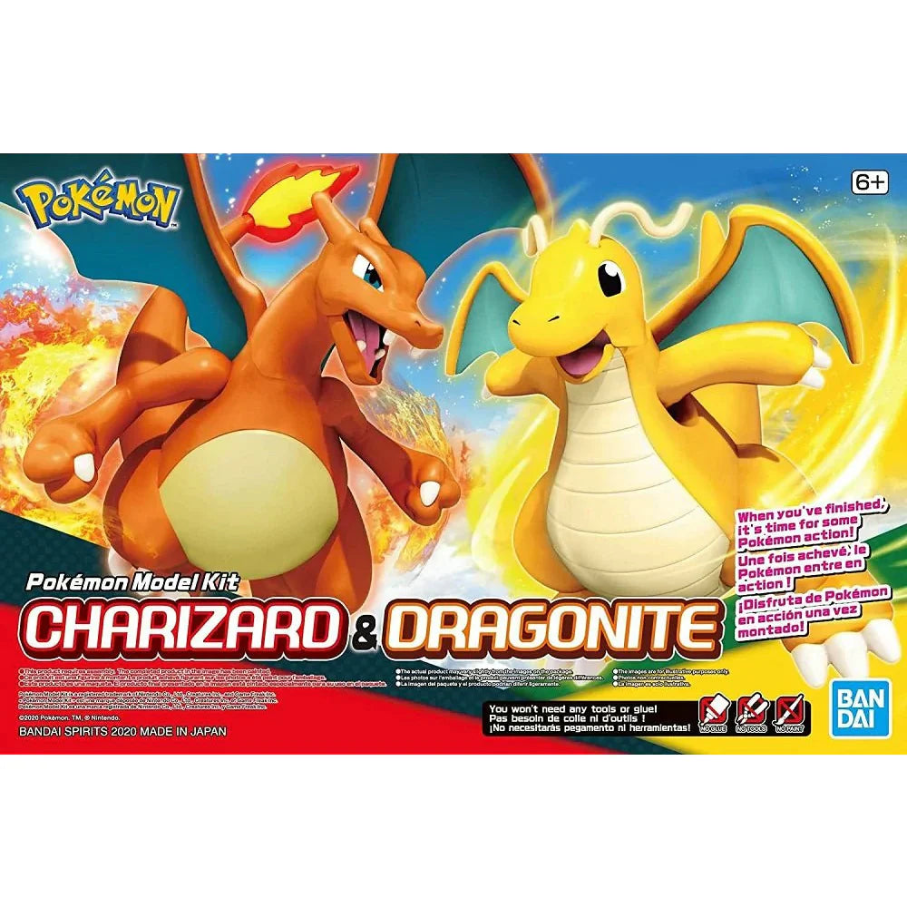 Pokepla: Series 43 - Charizard & Dragonite Model Kit