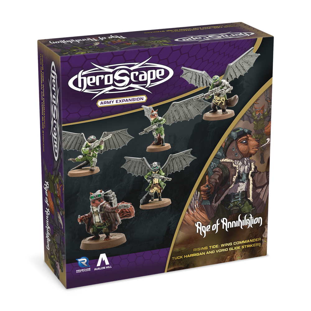 Heroscape: Age of Annihilation - Rising Tide: Wing Commander Tuck Harrigan and Vorid Glide Strikers
