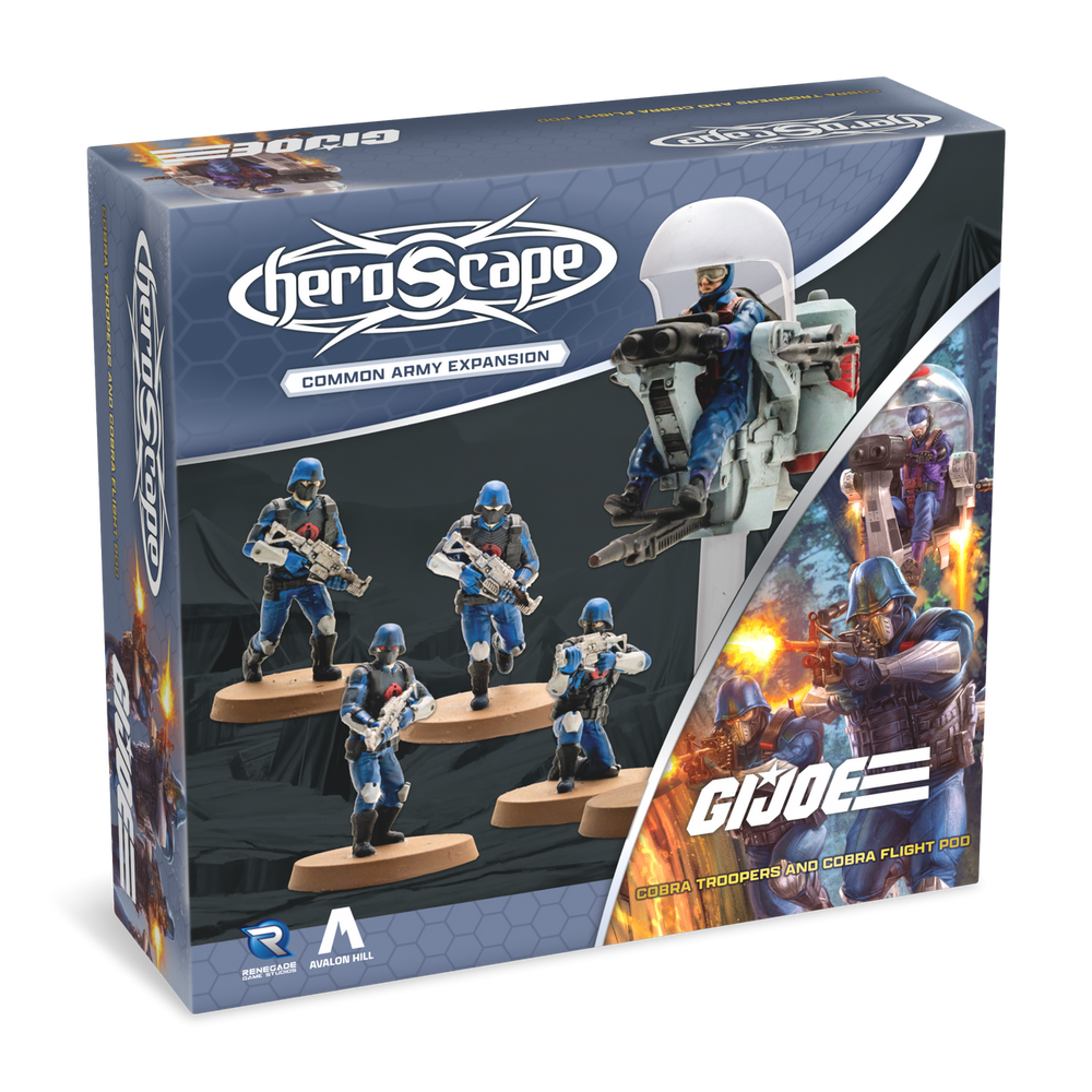 Heroscape: GI Joe - Cobra Troopers and Cobra Flight Pod