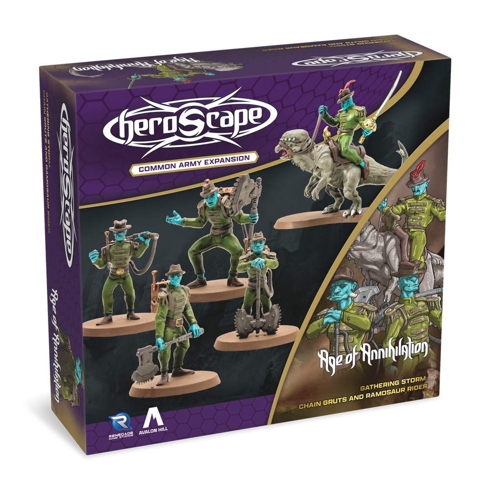 Heroscape - Chain Gruts and Ramosaur Rider