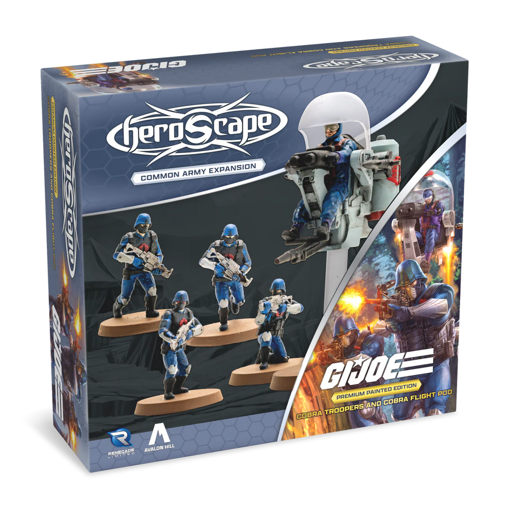 Heroscape: GI Joe - Cobra Troopers and Cobra Flight Pod Pre-Painted