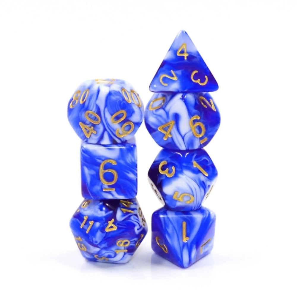 Foam Brain Dice: Blue Porcelain