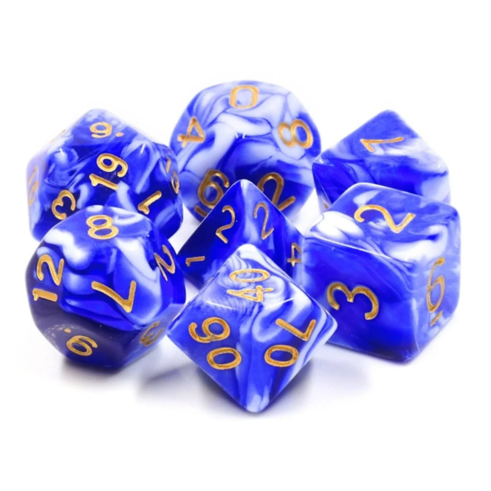 Foam Brain Dice: Blue Porcelain