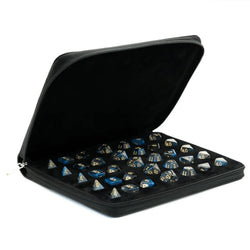 Foam Brain Dice: Black Leatherette Folio Dice Case