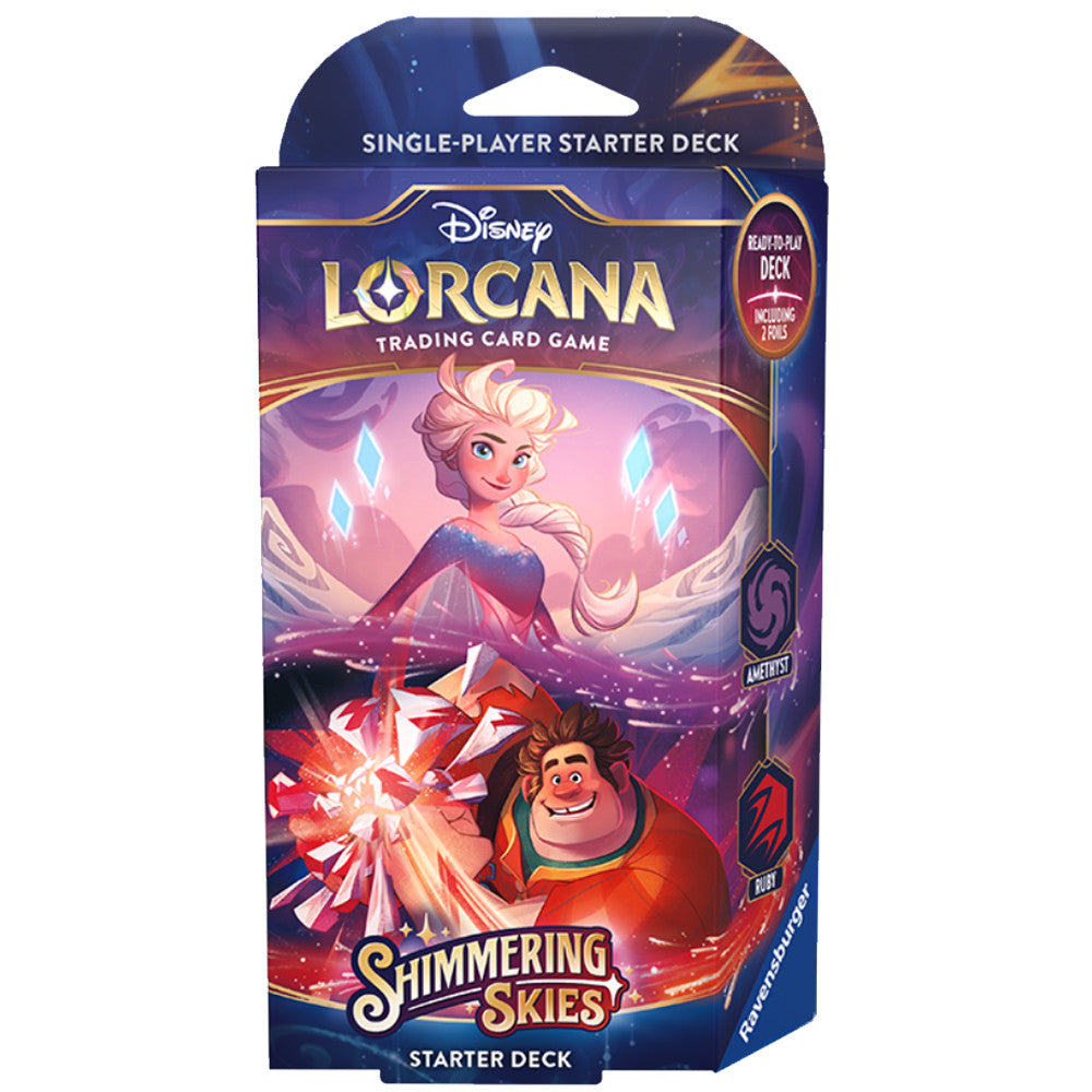 Lorcana Shimmering Skies Starter Deck (Amethyst/Ruby)