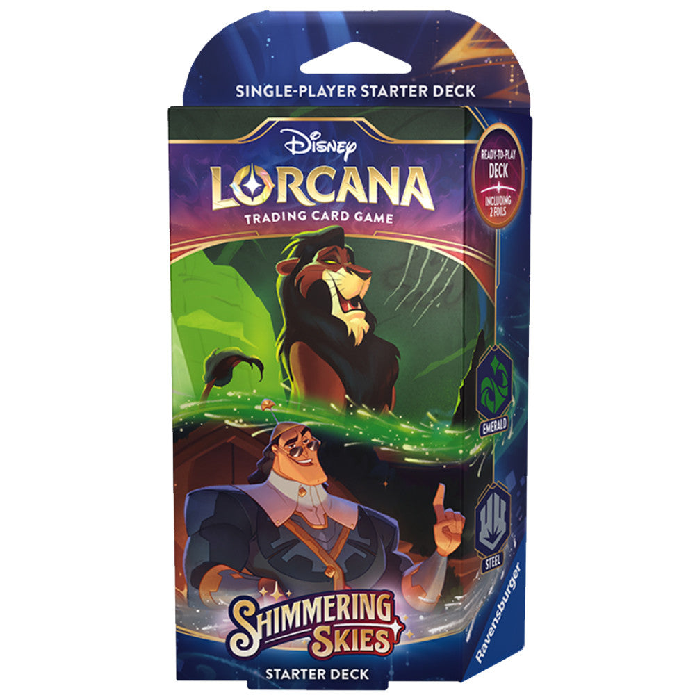 Lorcana Shimmering Skies Starter Deck (Emerald/Steel)