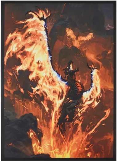Arcane Fortress: Premium Art Sleeves - Volcanic Rebirth (100ct)