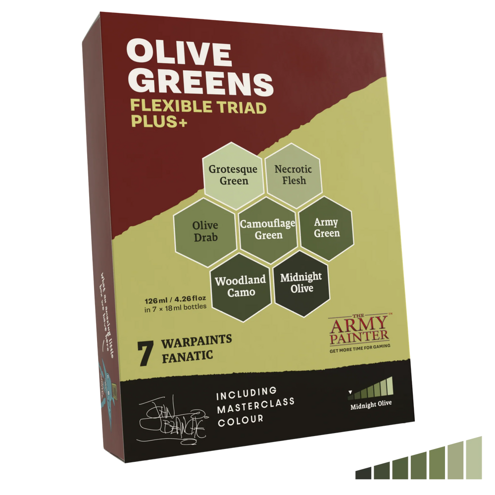The Army Painter: Flexible Triad Plus - Olive Greens