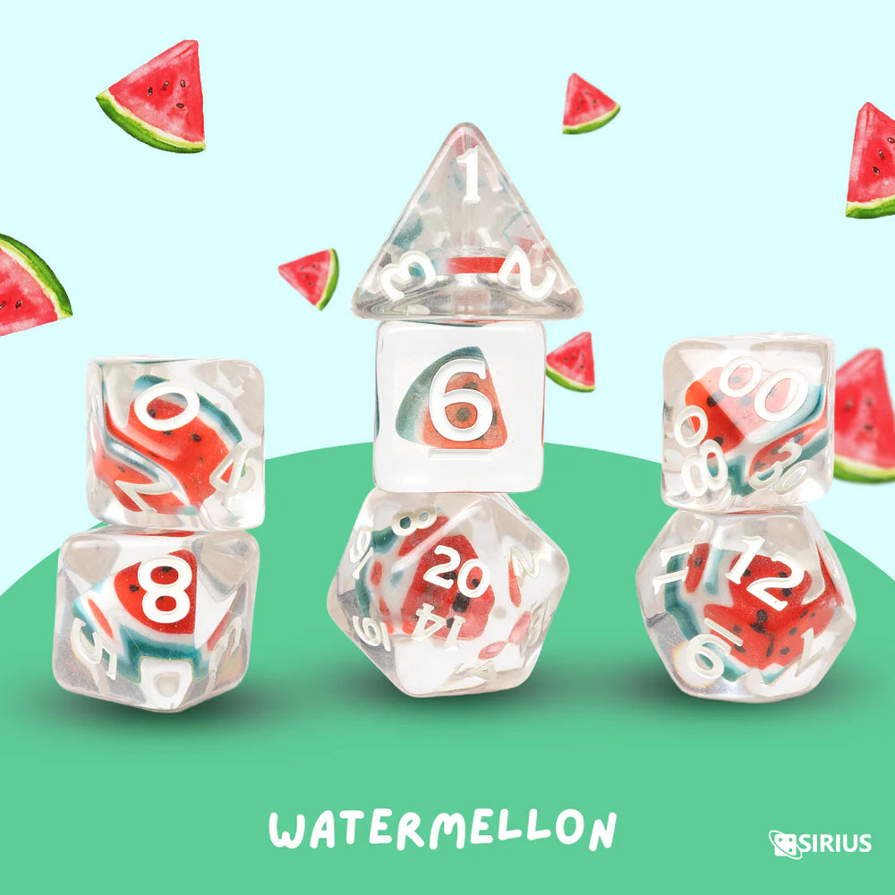 Sirius Dice: Fruit Slice Dice Set - Watermelon