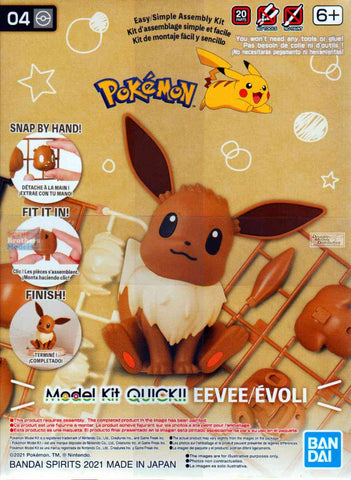 Bandai Pokemon Model Kit Quick -- Eevee