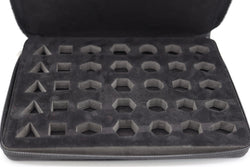 Foam Brain Dice: Black Leatherette Folio Dice Case