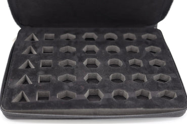 Foam Brain Dice: Black Leatherette Folio Dice Case