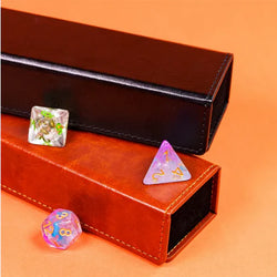 Magnetic Dice Vault: Black Leatherette