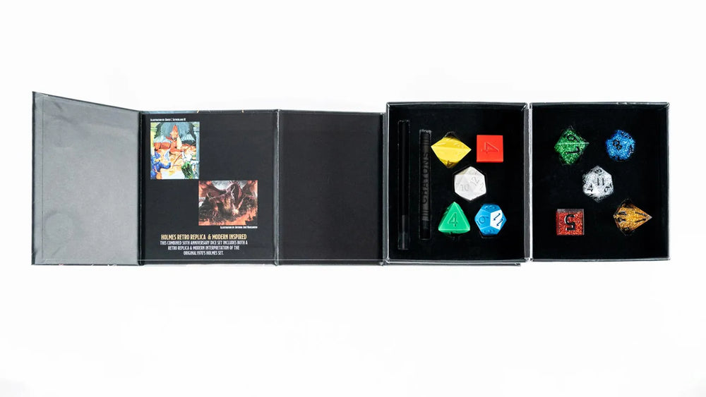 Retro Replica & Modern Inspired 50th Anniversary Dice Set
