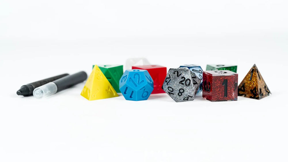 Retro Replica & Modern Inspired 50th Anniversary Dice Set