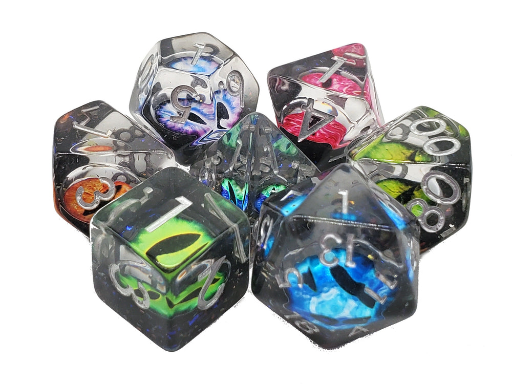 Old School Dice: Infused - Dragon Eye (Spectral)