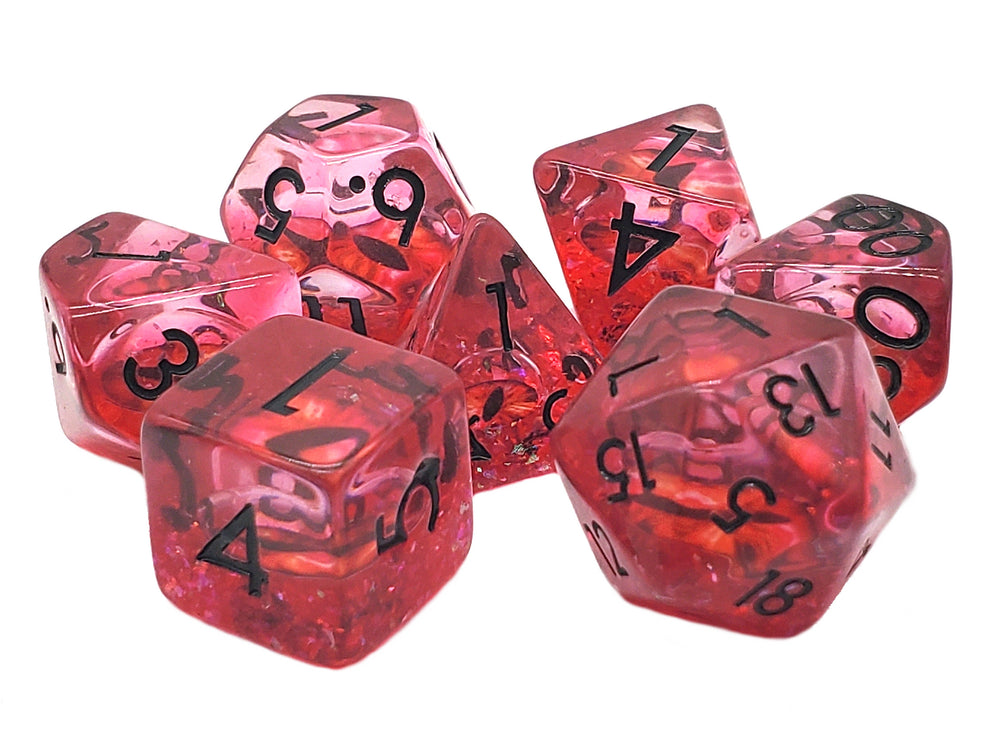 Old School Dice: Infused - Dragon Eye (Red)