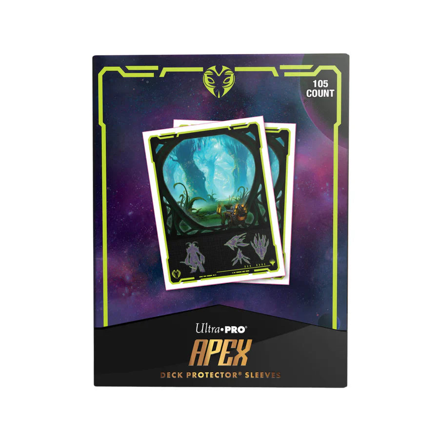 Ultra PRO: Standard 105ct Sleeves (APEX) - Edge of Eternities (Green)