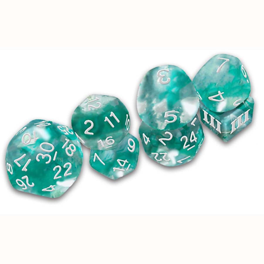 The Caverns of Thracia Smoky Sacrifice Funky Dice Set (7 pc)