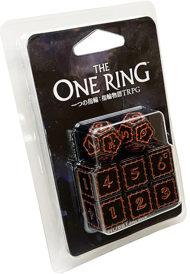 The One Ring: Dice Set [Black & Red]