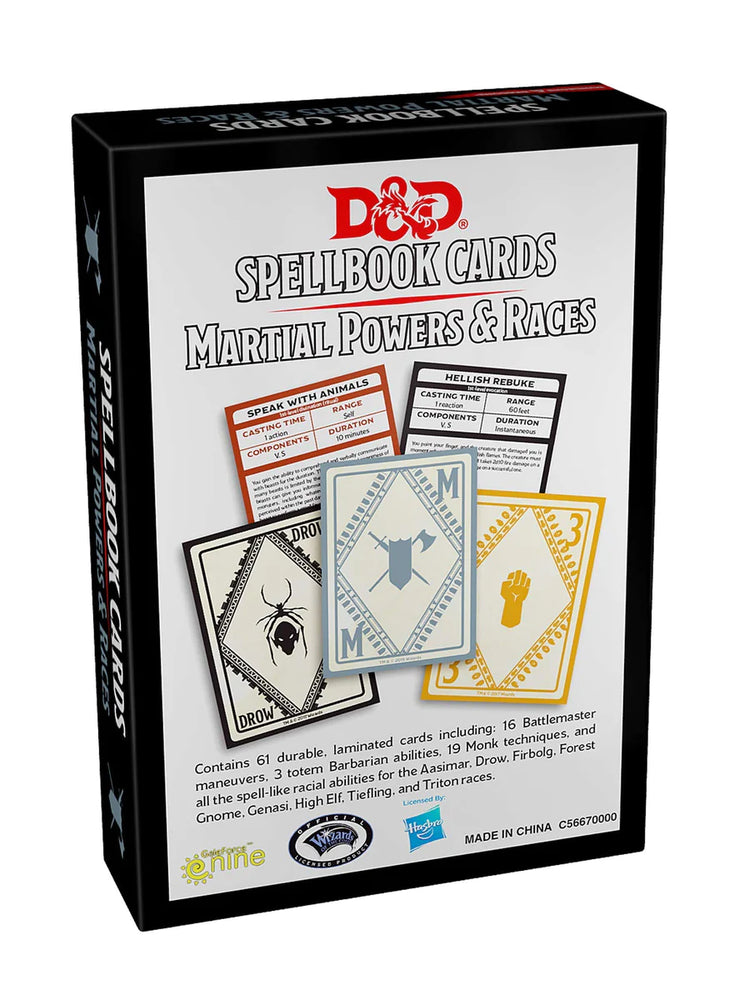 Dungeons & Dragons: Spellbook Cards (Martial Powers & Races)