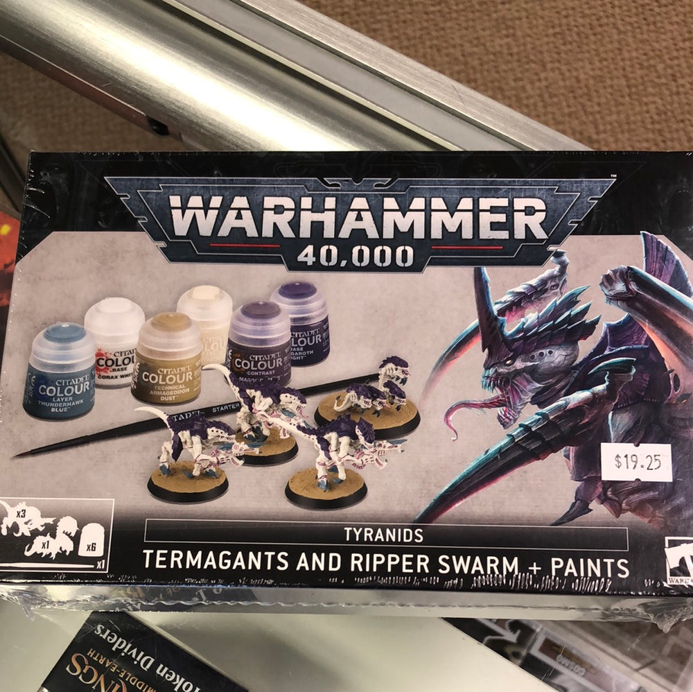 Warhammer 40,000: Tyranids - Termagants and Ripper Swarm + Paints