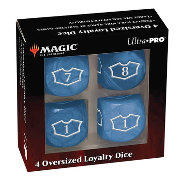 Ultra PRO: 4 Oversized Loyalty Dice (Blue)