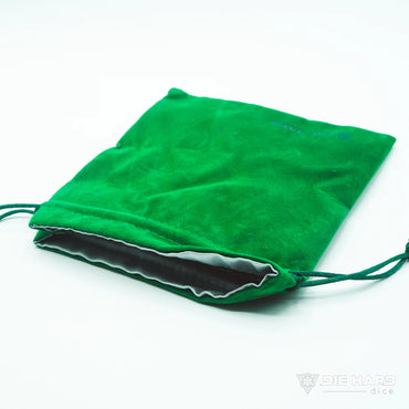 Die Hard Dice: Medium Green Velvet Dice Bag