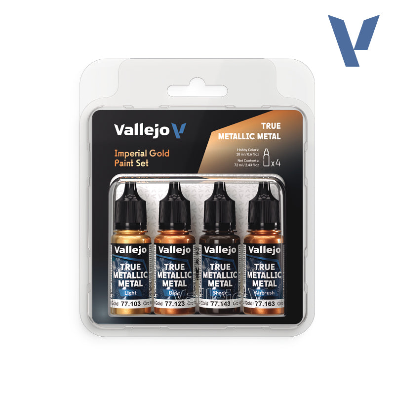 Vallejo True Metallic Metal: Imperial Gold (4 Color Set)