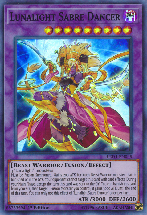 Lunalight Sabre Dancer [LED4-EN045] Super Rare