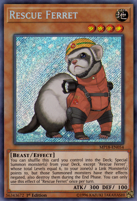 Rescue Ferret [MP18-EN054] Secret Rare