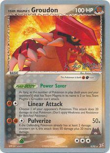 Team Magma's Groudon (9/95) (Magma Spirit - Tsuguyoshi Yamato) [World Championships 2004]