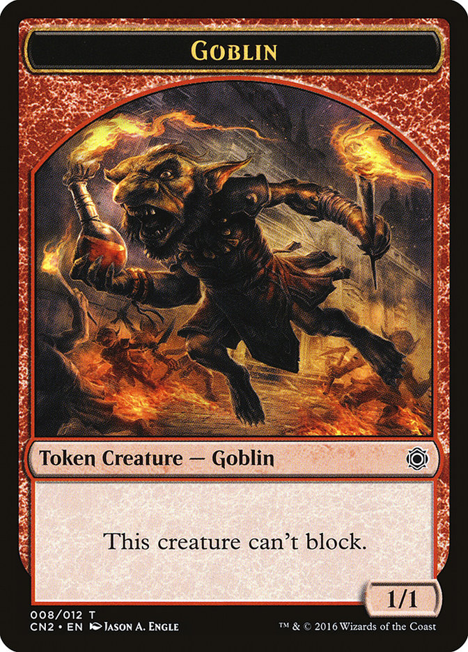 mtg goblin token cards Magic: The Gathering - Pin Pinfinity Phyrexian Goblin custom token for Magic Goblin Token [Magic Player Rewards
